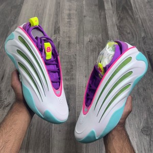 A_didas Harden X Jalen Williams Volume 9 White Lucid Lime Pink 