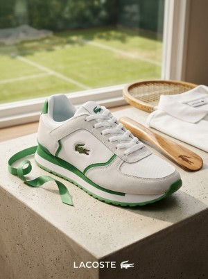 L_ACOSTE BLANCO VERDE WHITE GREEN SNEAKER 