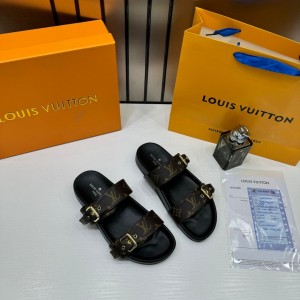 Louis Vui_ton bom dia flat comfort mules