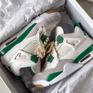 Ni_ke jordan retro 4 pine green semi ua