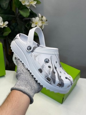 Croc.s Classic Clog Marbled White Grey