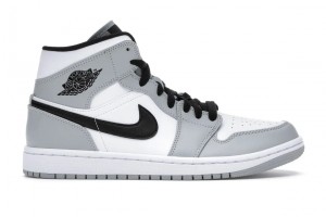 NIK.E  AIR JORDAN 1 MID LIGHT SMOKEGREY