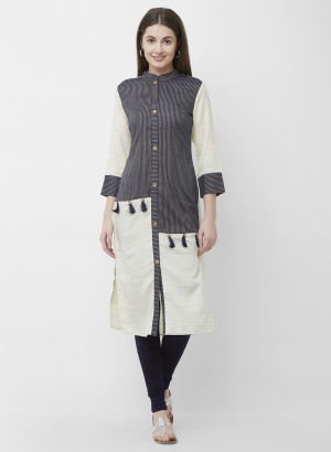 ZEEYA Casual Striped Embellished Women Kurti