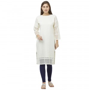 ZEEYA Casual Embroidered Women Kurti