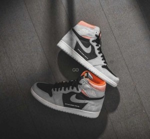 Nike Jordan Retro 1 Grey Black Orange