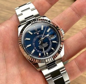 rolex day date blue oak