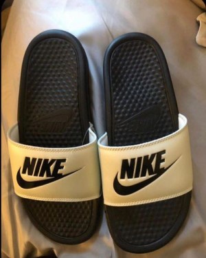 Nike Flipflops White Black