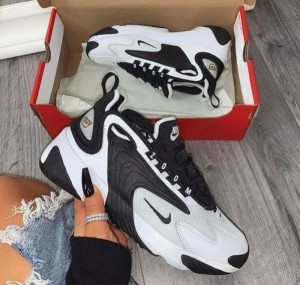 NIKE ZOOM 2K WHITE BLACK