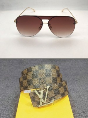 Combo Offer Buy 1 Get 1 Free Premium Belt And Premium Sunglass Combo