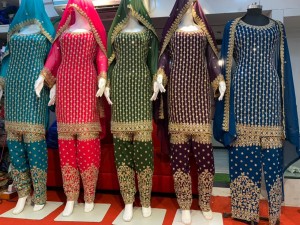 New Qarrat heavy work with Heavy Diamonds pencil bottom dress