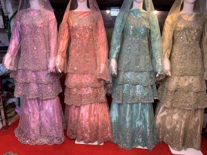 New Qarrat heavy work with Heavy Diamonds 3 Frill Paplam