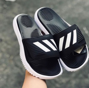 Alphabounce Basketball Slides White Black