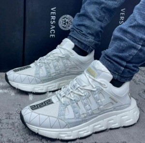Versace Trigreca White Shoes For Men