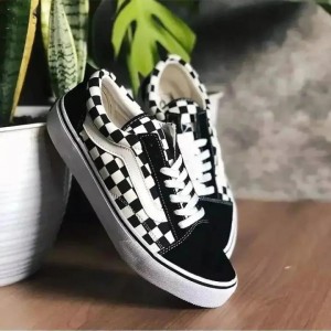 Vans Old Skool Checkerboard BLACK WHITE