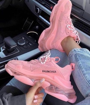 Balenciaga Triple S Clear Sole Hot Pink For Women s