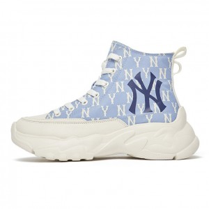 MLB CHUNKY High New York Yankees Blue platform Round Toe Rubber Sole MLB CHUNKY High New York Yankees Blue platform Round Toe Rubber Sole
