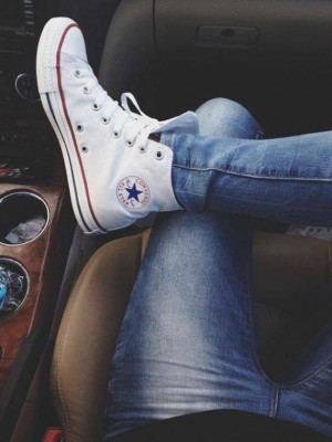 convers all star white high