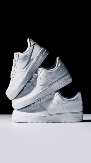 Nike Airforce 1 Triple White Pure Lather Top Quility With Original Box Packed
