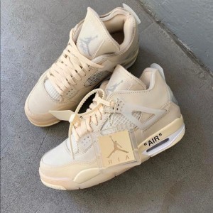 jordan retro 4 off white sail