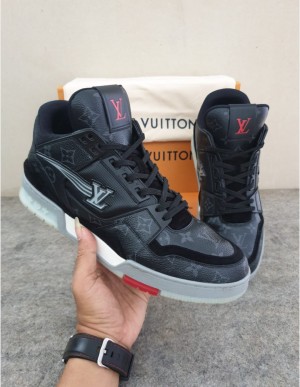 Louis Vuitton LV Trainer Sneaker Monogram Eclipse Black