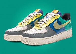undefeated x  air force 1 low patent topaz gold
