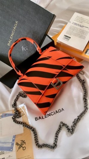 Balenciaga Hourglass Zebra Orange 722
