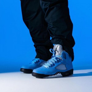 air jordan retro 5 unc university blue