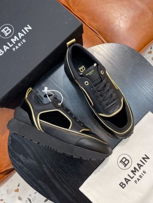 Balmain Racer Low Top Black Sneakers