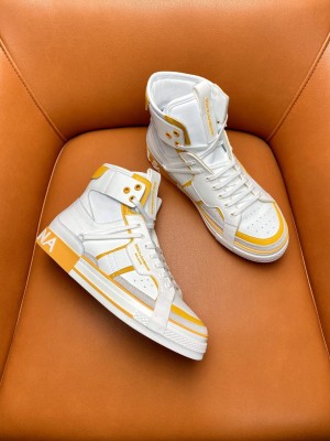 Sneaker Calfskin 2 Zero custom High in Yellow
