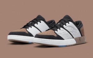 Nik_e Air Jordan Nu Retro 1 low Palomino White Brown fix (299)