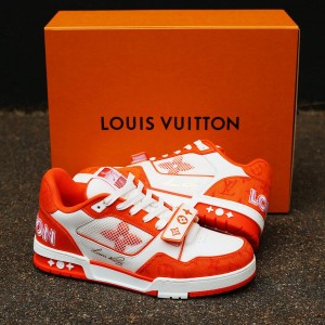 louiss Vuittonn LV Trainer Stripe Orange fix