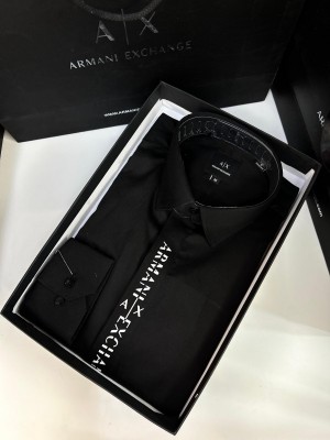 ARMAN I EXCHANGE PRINTED PREMIUM BLACK SHIRT WITH OG BOX AND CARRY BAG 1106