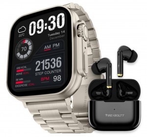 Smart Watch FireBoltt Airpots Free