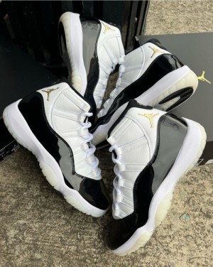 Air Jordan 11 Retro DMP Gratitude Black White Metallic