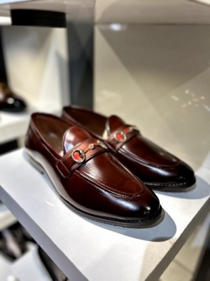 GUCCI LOAFER GG 15 BROWN