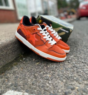 Bathing Ape Bape SK8 Sta Orange Brown