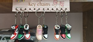 3D Shoes Sneakers Keychain 6 Six Pcs Price