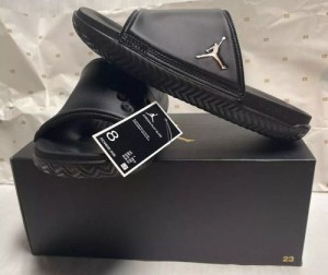 AIR JORDANS SUPER PLAY BLACK GOLD SLIDE Sale