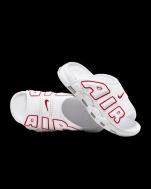air uptempo slide white red