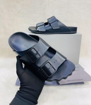 BALENCIAG_A PURE LEATHER PREMIUM SLIDE