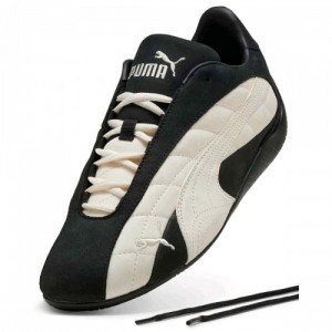 Pu_ma speedcat plus quilted black frosted ivory