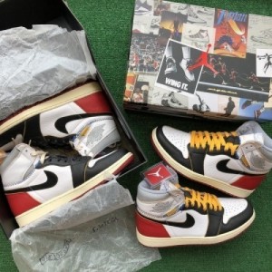 Jordan Retro 1 High X Union Black Toe Leather Semi UA