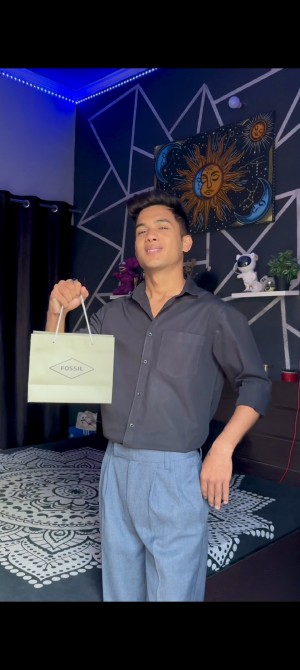 fossi l townsman leather with brand box