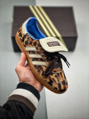 Adida s X Wales Bonner SAMBA LEOPARD PONY