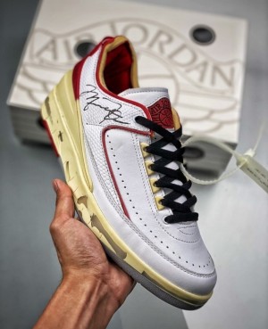 Nike jordan 2 low OFF WHITE X CHICAGO WHITE RED