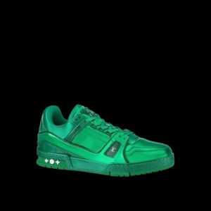 LOUIS VUITTON LV TRAINER SNEAKER GREEN
