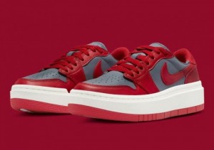 Air Jordan 1 Low Elevate Red Grey For Women s