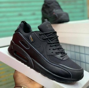 Airmax 90 essential cordura triple black for girls Sale