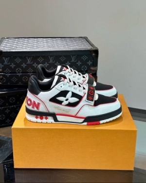 Louiss Vuittion Trainer Strap Black Red sale Louiss Vuittion Trainer Strap Black Red sale