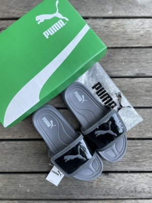 Puma Wildcat Sportswear Velcro Grey Slide